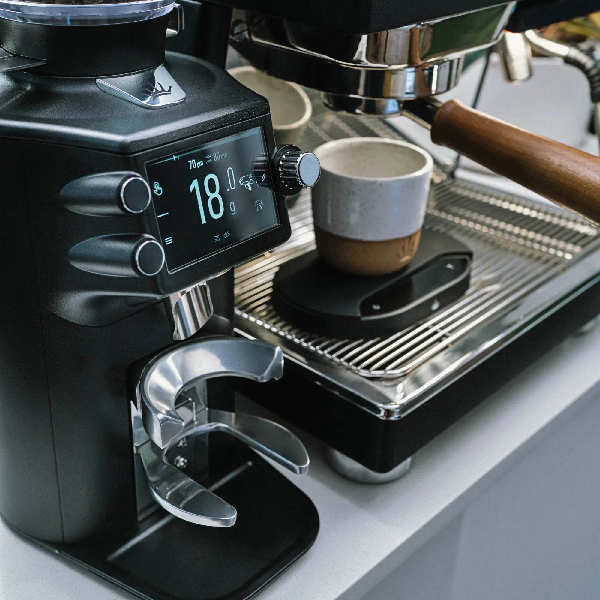 Mahlkönig E64 WS Kaffeemühle mit Wiegefunktion GBW Schwarz