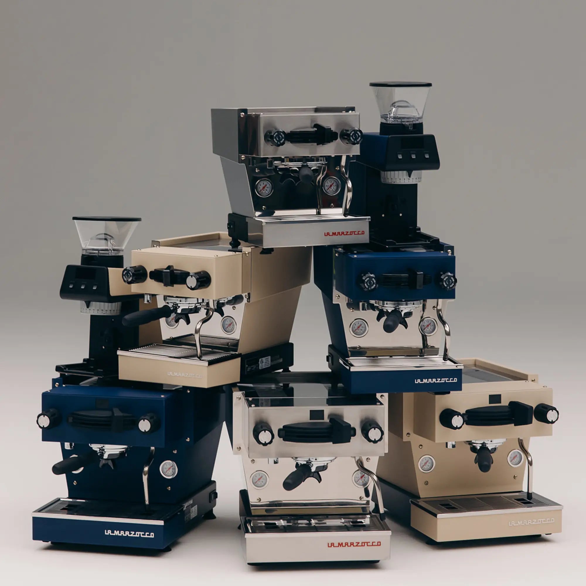 La Marzocco Linea Mini R Blau Espressomaschine