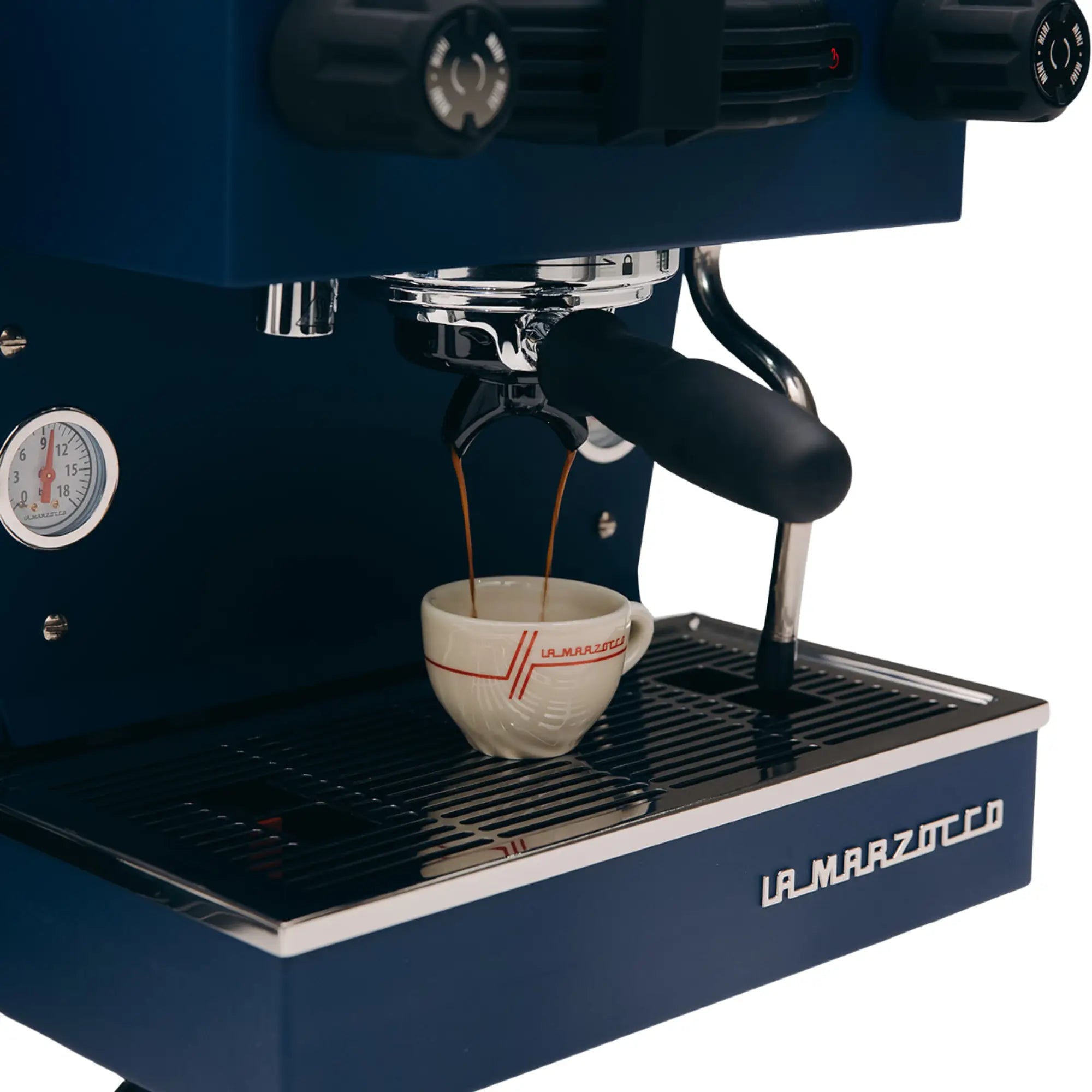 La Marzocco Linea Mini R Blau Espressomaschine