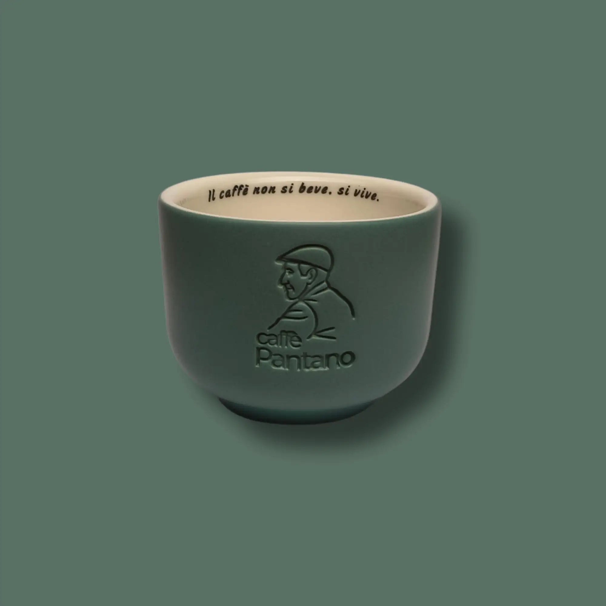 Caffè Pantano | Cappuccinotasse handgefertigt Grün