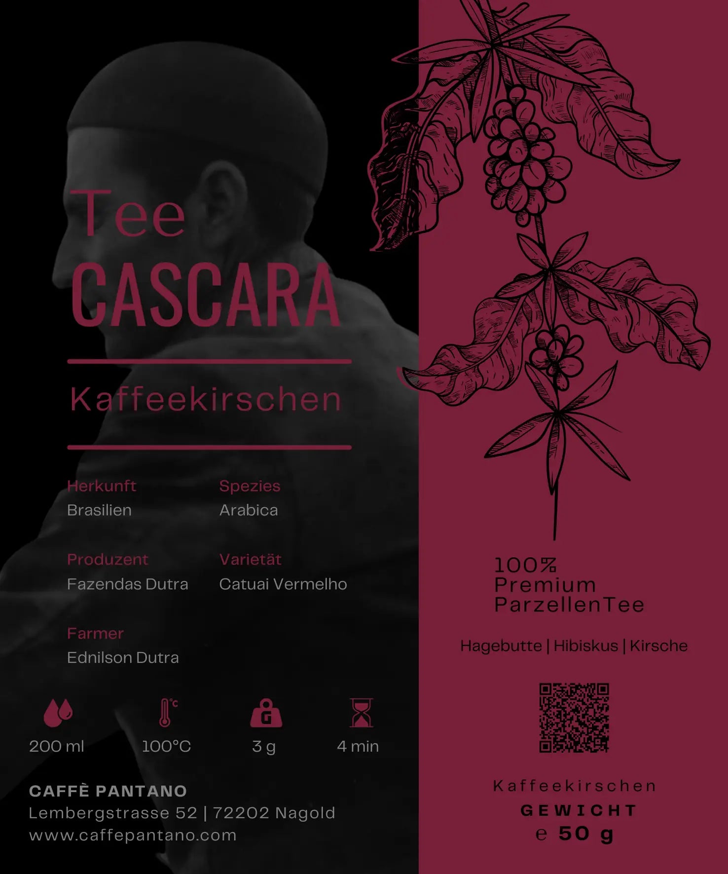 Caffè Pantano | Cascara Kaffeekirschen Tee