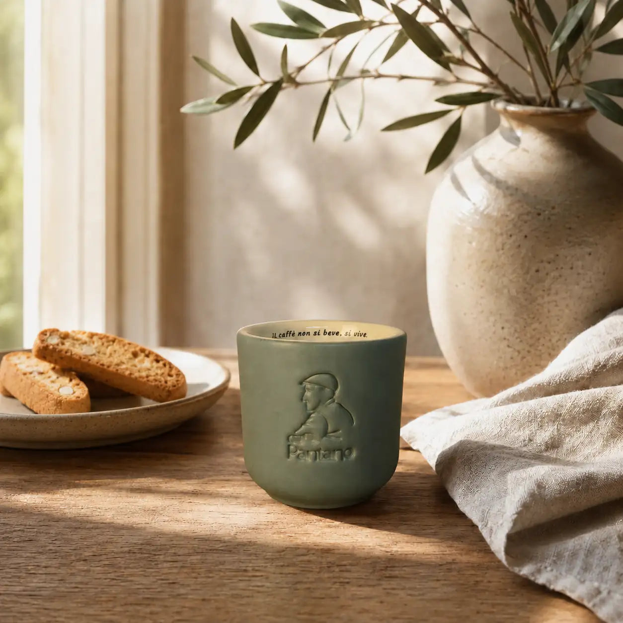 Caffè Pantano | Espressotasse handgefertigt Grün
