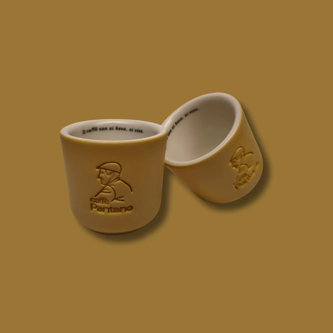 Caffè Pantano | Espressotasse handgefertigt Gelb